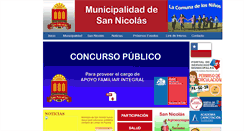 Desktop Screenshot of municipalidadsannicolas.cl